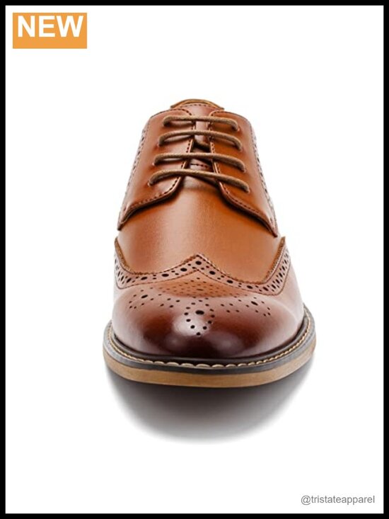 Men\'s Wingtip Lace-Up Dress Oxford Shoes Classic Formal Brogues main image 4